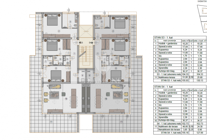 Stan/Apartman Rovinj, 164m2