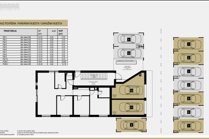 Zadar, Plovanija, dvosoban stan s krovnom terasom neto korisne površine 105, 02 m2 – S6