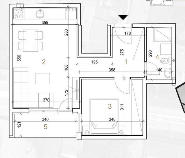 NOVI SAD - TELEP - 45. 39 m2