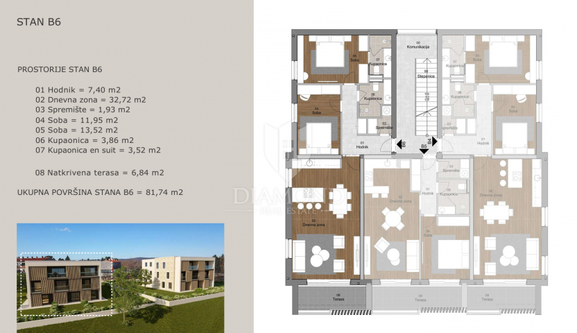 Stan/Apartman Labin, 81, 74m2