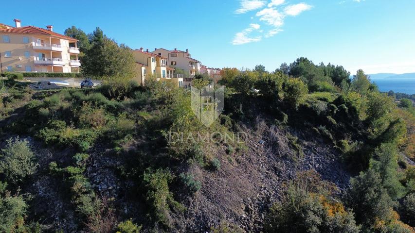 Labin okolica, građevinsko zemljište, pogled na more