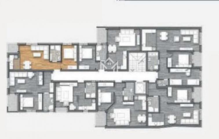 Dvosoban stan, 37. 06 m2, prvi sprat, sa PDV-om