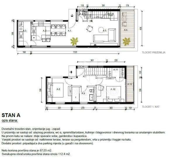 Stan/Apartman Rovinj, 112m2