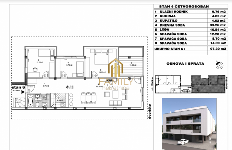 Prostran četvorosoban stan 97m² – Adice, Prvi Sprat, Savršena Investicija!