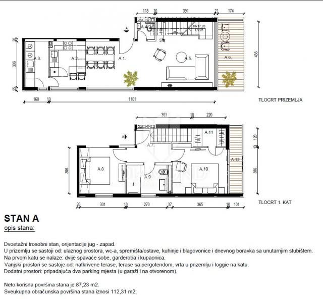 Wohnung Rovinj, 112m2