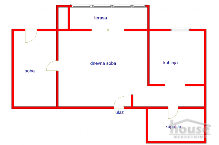 Stan NOVI SAD, NOVO NASELJE, kv: 43, € 106300, ID: 1061515