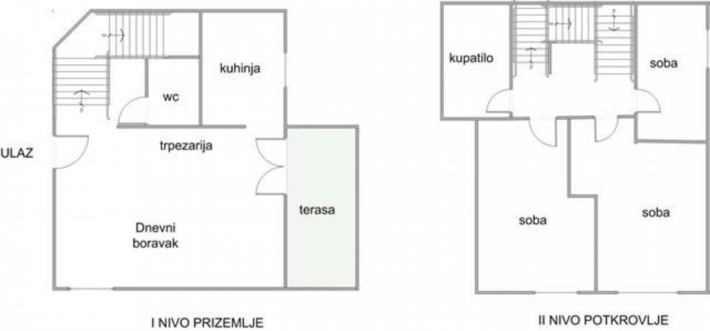 Bečmen, pravosnažna građevinska dozvola, terasa 22m2