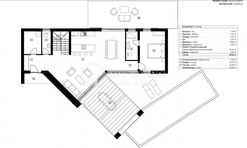 Istrien, Vrsar, Umgebung – moderne, geräumige Villa mit beheiztem Pool – NEUBAU