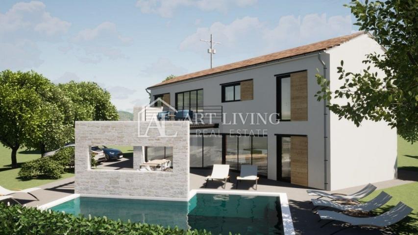 Istria, Vrsar, surroundings - modern spacious villa with heated swimming pool - NEW CONSTRUCTION