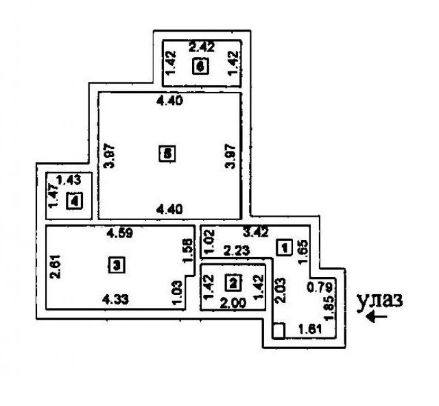 ZVEZDARA KLUZ 45m2 , T+L , 105000e