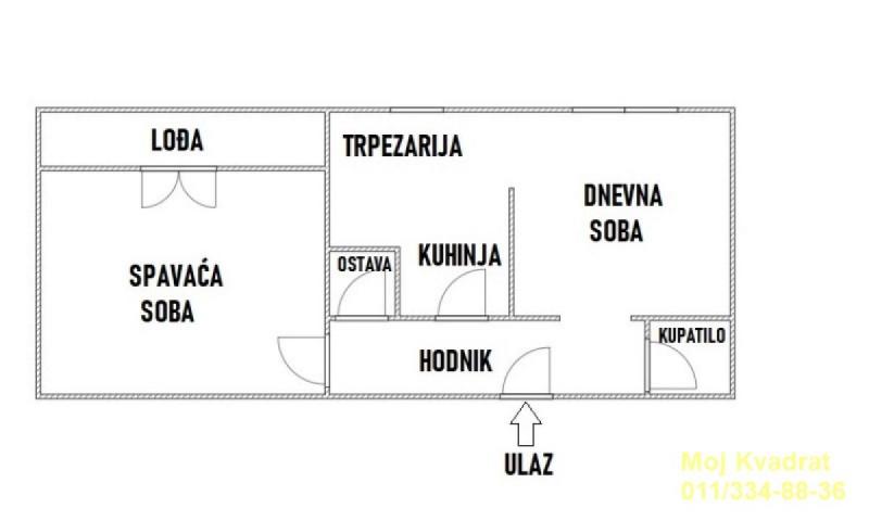 Voždovac, Šumice - Cara Justinijana I, 57m2