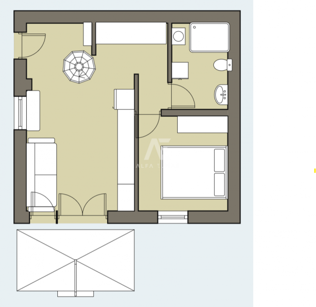 Krk, okolica, dvoetažni apartman na mirnoj lokaciji! ID 594