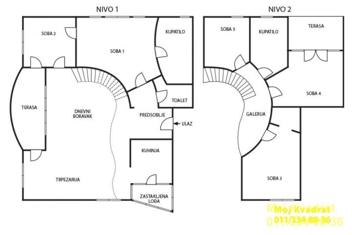 Savski venac, Senjak - Milovana Glišića, 240m2