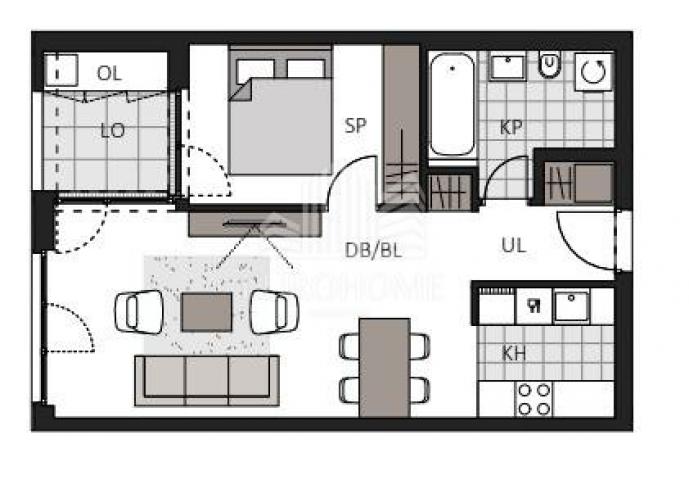 Wohnung Blato, Novi Zagreb - Zapad, 50m2