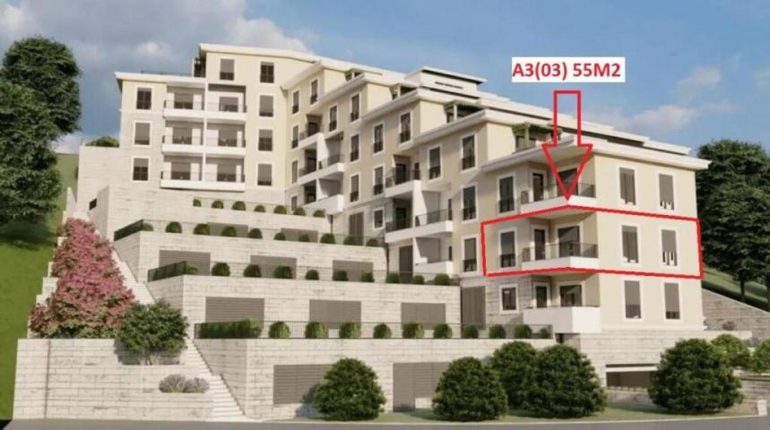 Complex in Bečići, just 700 m away from the sea; Two bedroom apartment 59 m2