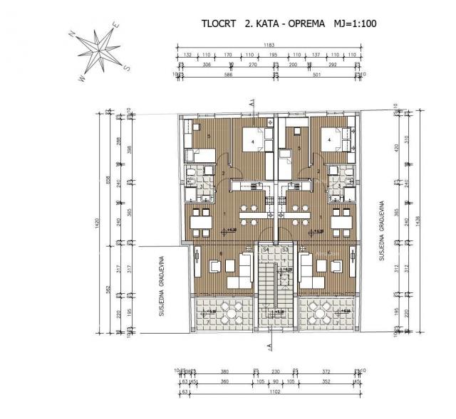 Wohnung Neubau! Umag, das Zentrum! Ein kleineres Gebäude im Zentrum mit nur 4 Wohnungen.