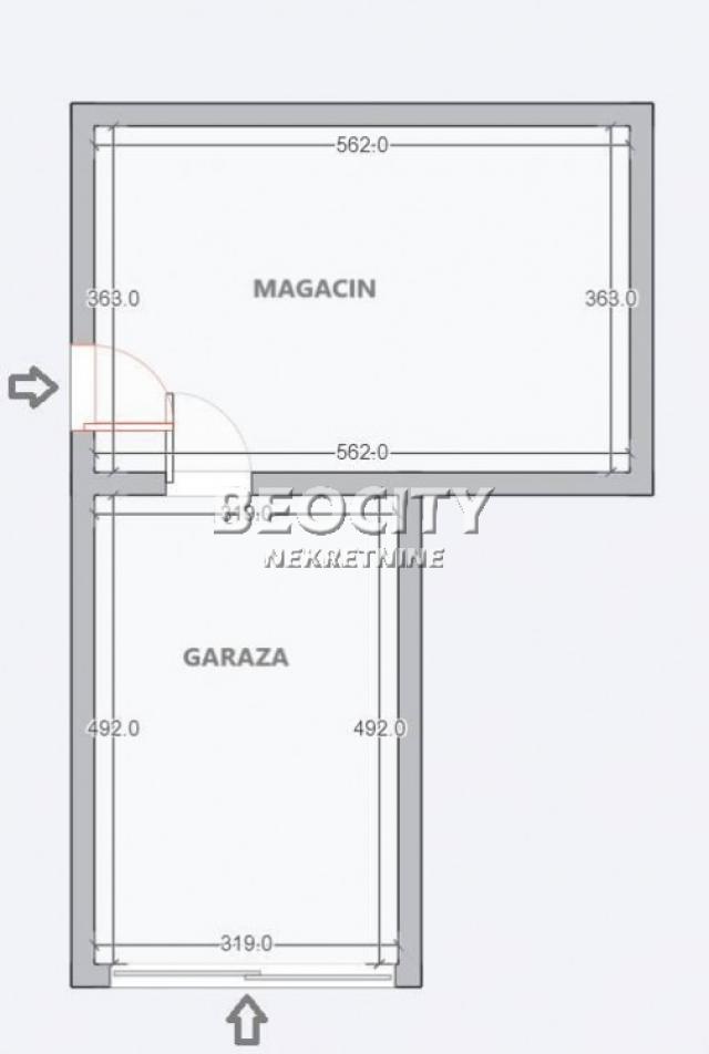 Čukarica, Žarkovo, Trgovačka, 36m2, 60000EUR