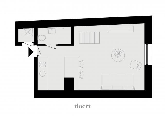 Tkalčićeva, NOVOADAPT. , open space, 2sob, 300m od Trga, podno grijanje