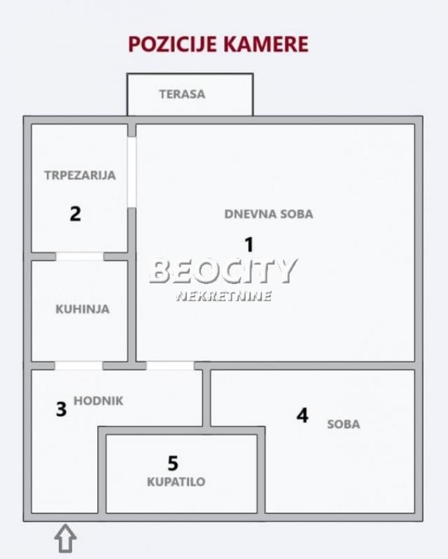 Zvezdara, Mirijevo, Kapetana Miloša Žunjića, 1. 5, 52m2, 420EUR