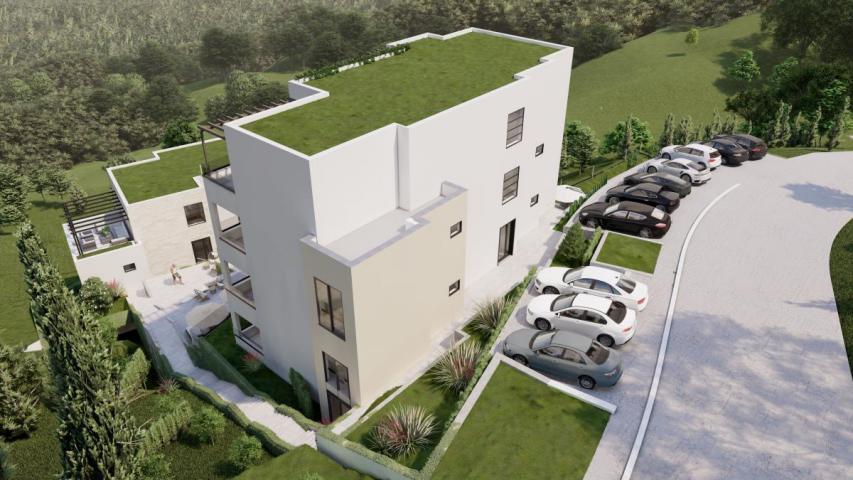 Plot in Tivat 1430 m2 with an approved project for the construction of 2 residential buildings