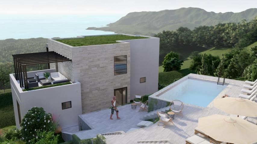 Plot in Tivat 1430 m2 with an approved project for the construction of 2 residential buildings