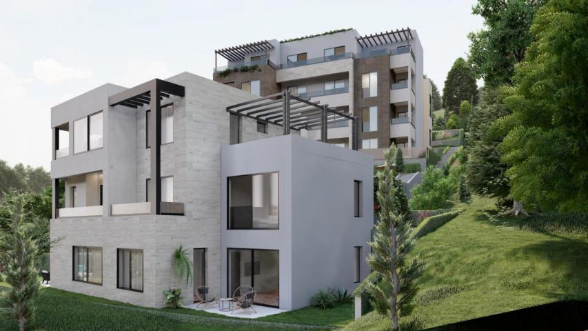 Plot in Tivat 1430 m2 with an approved project for the construction of 2 residential buildings