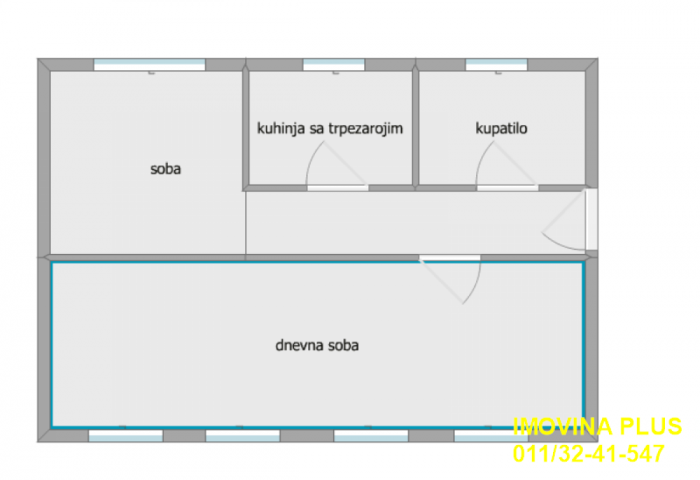 Čukarica, Banovo brdo - Ivice Devčića, 47m2