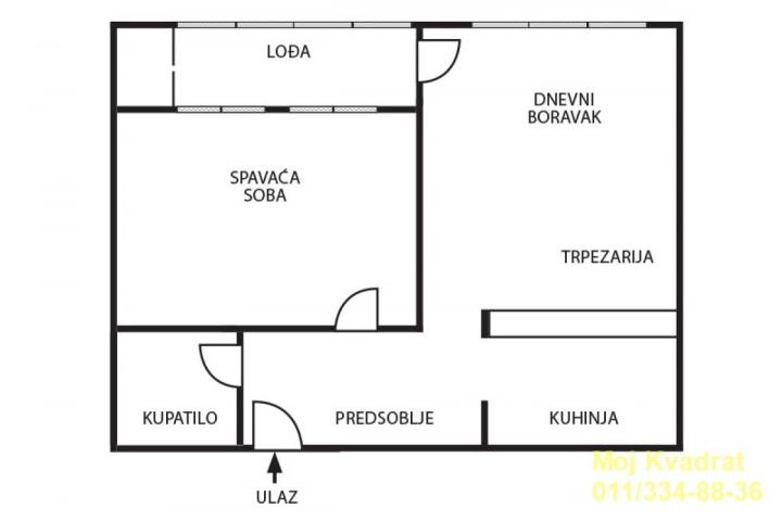 Čukarica, Filmski grad - Ratka Mitrovića, 57m2