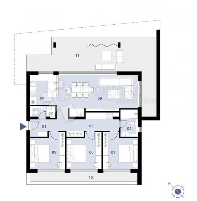 Wohnung Ugljan, Preko, 153,09m2