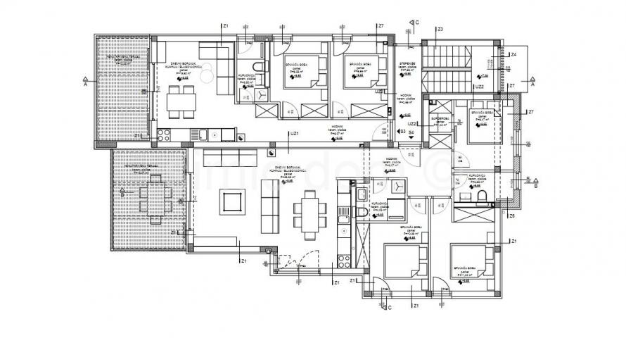 Novi apartman prvi red do mora u Murteru