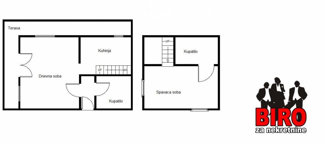 DETELINARA - DVOSOBAN STAN - 66 m2