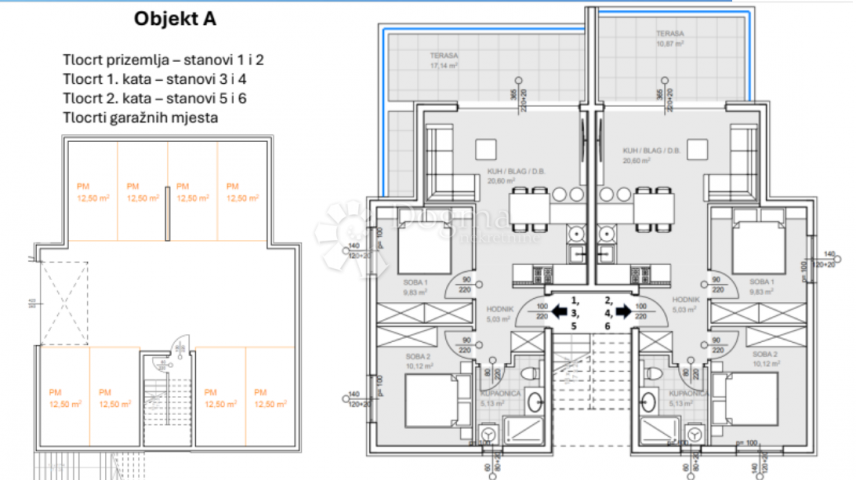 Flat Ražanj, Rogoznica, 64,32m2