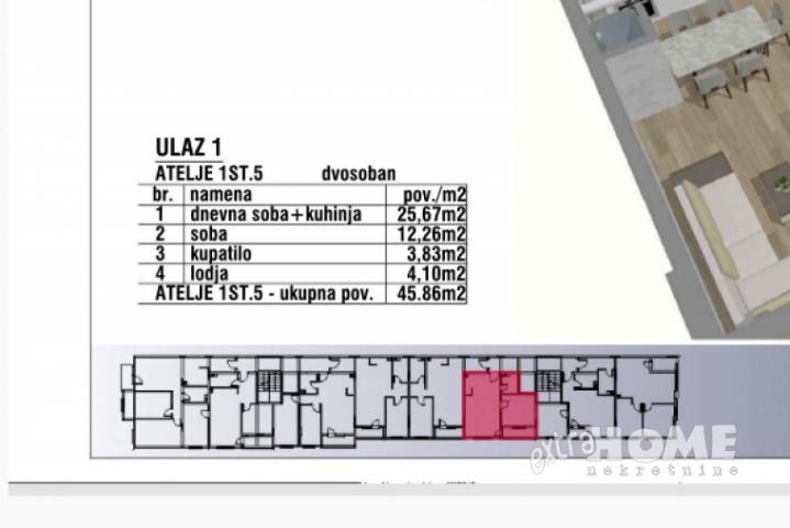 Batajnica, centar, 1. 5s, 45, 86m2, BEZ PROVIZIJE, NOV