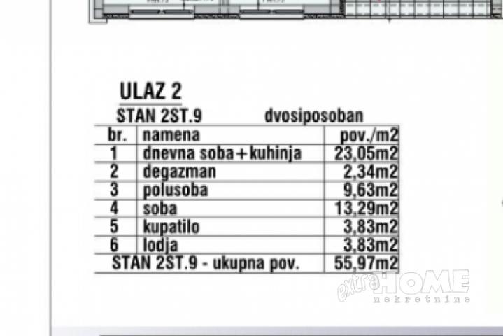 Batajnica-CENTAR, 2, 5s, 56m2, ter, BEZ PRIVIZIJE, NOV, LUX