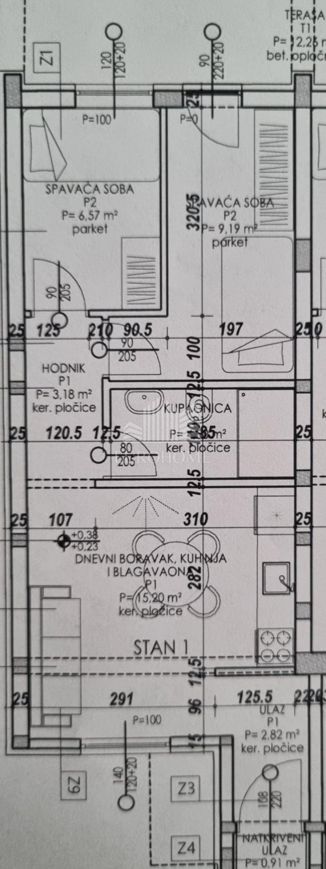 Wohnung Ploča, Zadar, 45m2