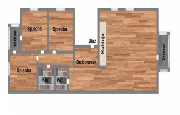 Uskoro useljivo - Četvorosoban 82m2 - Veternička rampa -