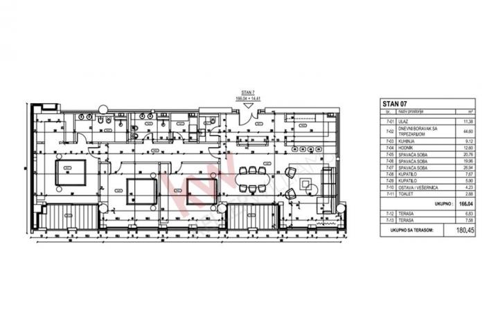 
				Dedinje, Palace One, četvorosoban lux apartman
			