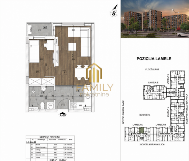 Prodaja jednoiposobnog stana 38m² – odlična lokacija, Novi Sad