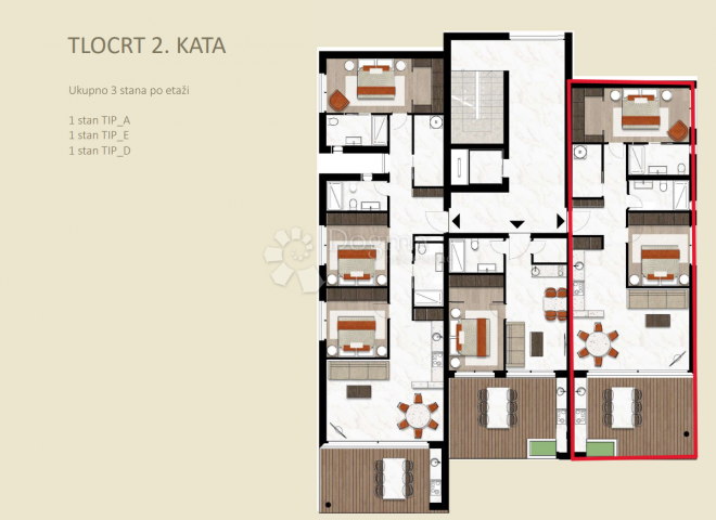 Wohnung Novigrad, 128,50m2