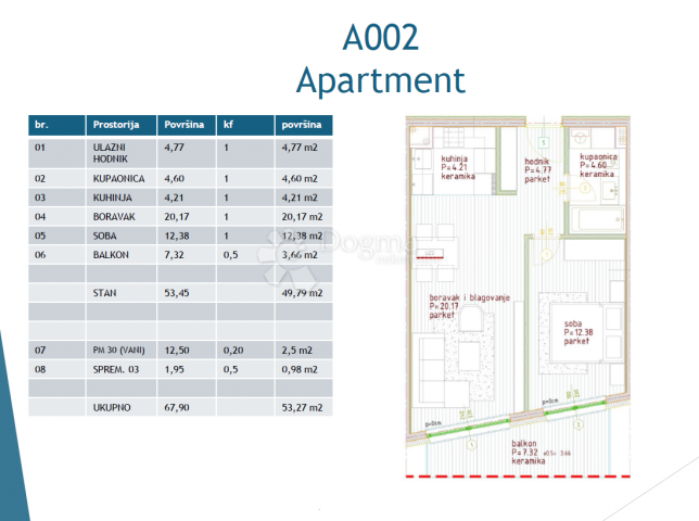 NEW BUILDING POREČ - APARTMENT A002 / 1 BEDROOMS