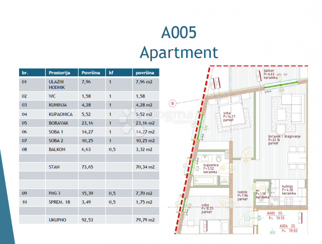 NEW BUILDING POREČ - APARTMENT A004 / 2 BEDROOMS