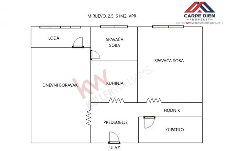 
				Odlična i dobro povezana lokacija, Mirijevo, dvoiposoban stan 61m2
			