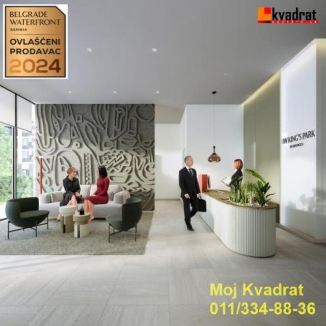 Savski venac, Beograd na vodi - BW King's Park Residence, 157m2 - trostrano orijentisan - BEZ PROVIZ