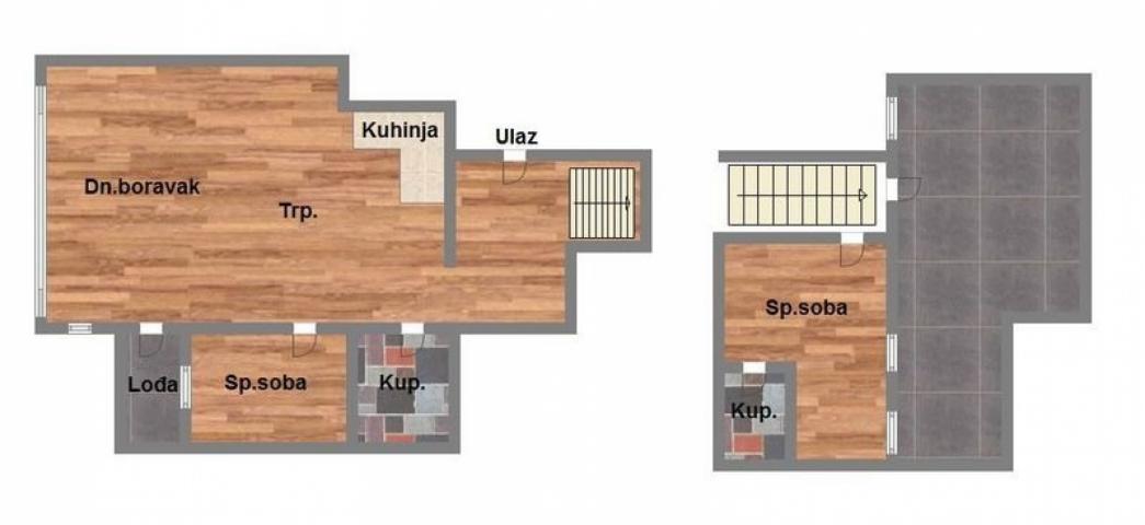 LUX Urbana vila Som. Bulevar izgradnja trosoban duplex