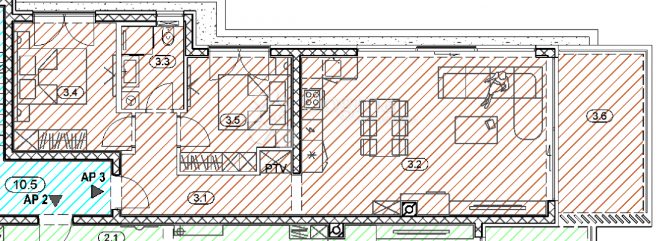 Wohnung Opatija, 156,85m2