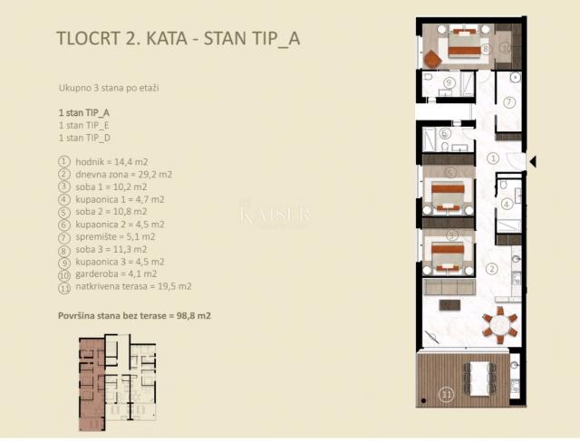 Istrien, Novigrad - moderne Wohnung mit Meerblick