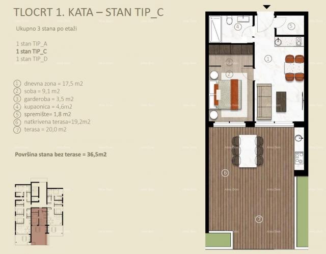 Stan Prodaja stanova u novom rezidencijalnom projektu u izgradnji, Novigrad!