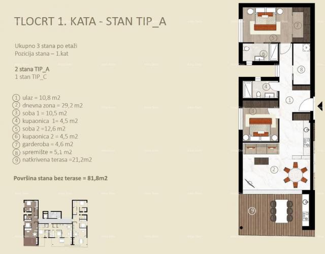 Stan Prodaja stanova u novom rezidencijalnom projektu u izgradnji, Novigrad!