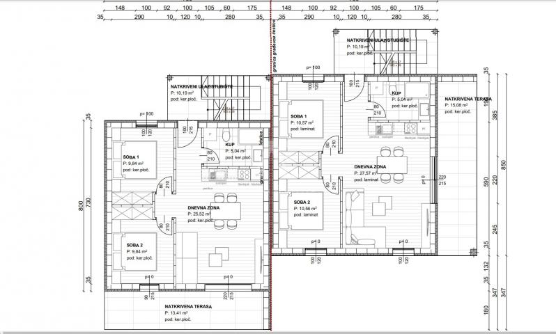 Uvala Soline, apartman sa pogledom na more! Novogradnja! ID 595