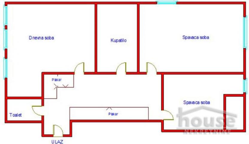 Stan NOVI SAD, CENTAR, kv: 59, € 199000, ID: 1061623